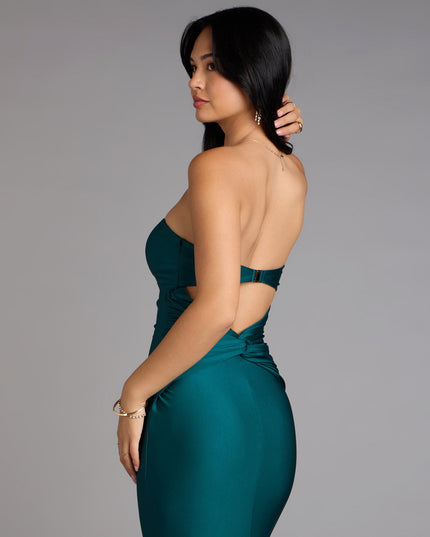 Margret Strapless Cutout Mermaid Formal Dress