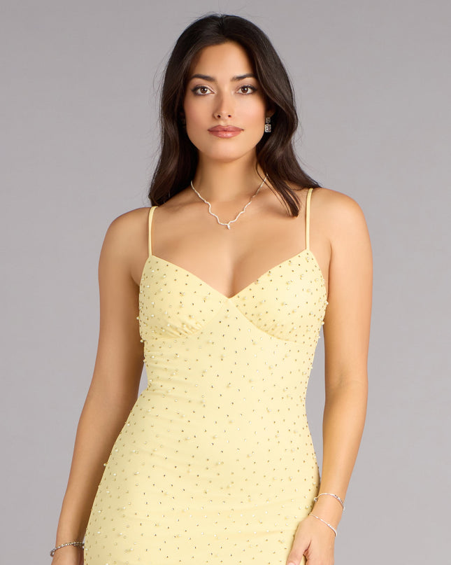 Anisa Pearl Rhinestone Mermaid Formal Dress
