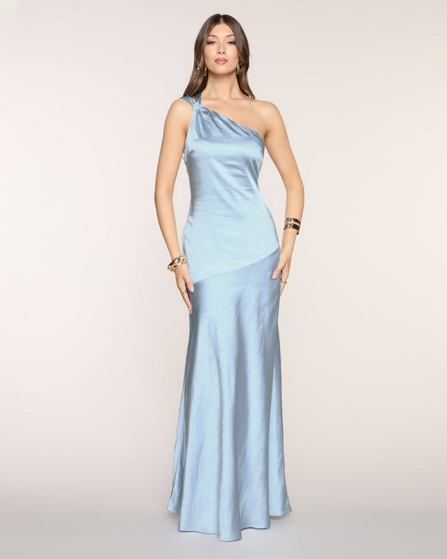 Chelsea Satin Open Back Formal Dress