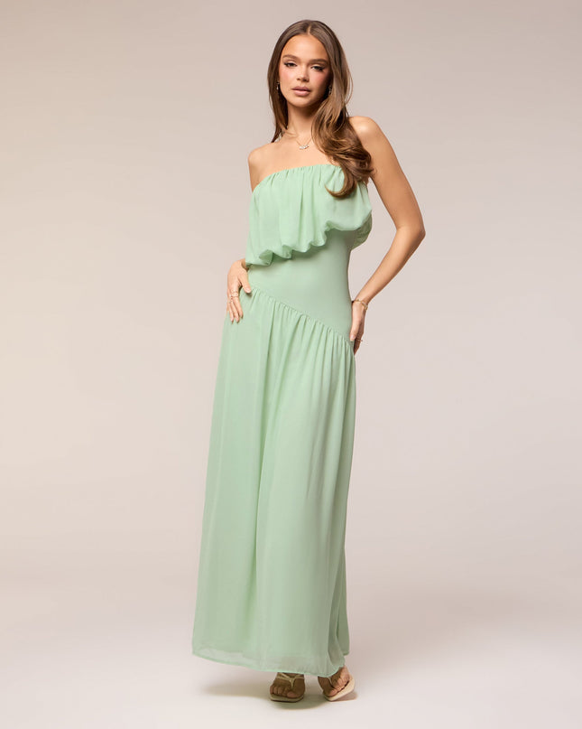 Mildred Chiffon Strapless Formal Dress