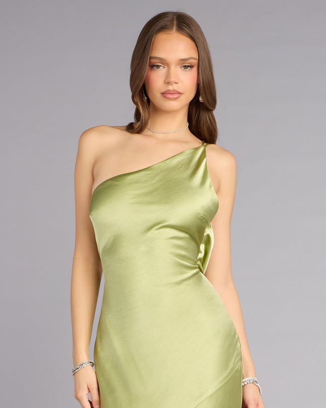 Brynlee Satin Open Back Formal Dress