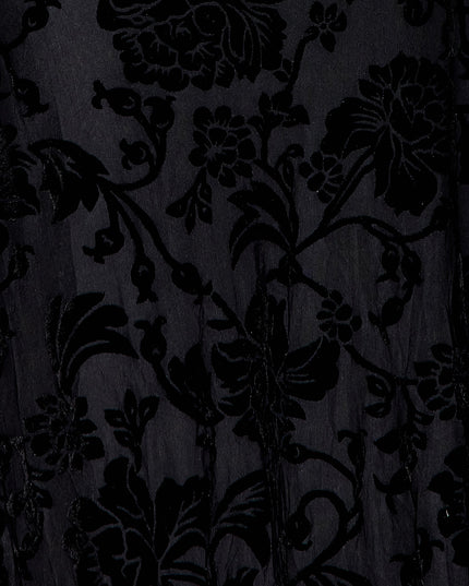 Aileen Floral Velvet Burnout Mermaid Dress