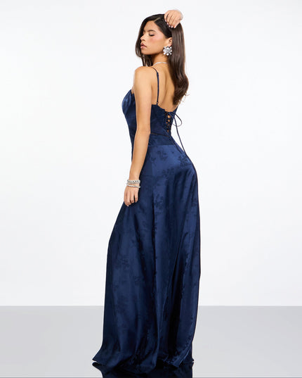 Annistyn Satin A-Line Formal Dress