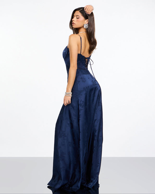 Annistyn Satin A-Line Formal Dress