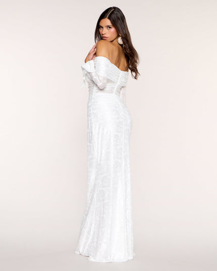 Aviana Lace Off-Shoulder Mermaid Formal Dress