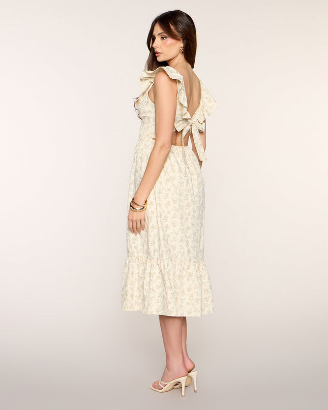 Weekend Romance Floral Cotton Midi Dress