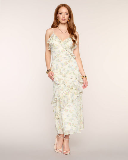 Love Letters Ruffle Maxi Dress
