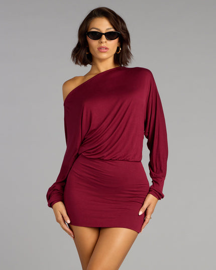 Behind The Scenes Long Sleeve Mini Dress
