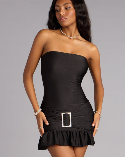 Show Stopper Strapless Mini Dress