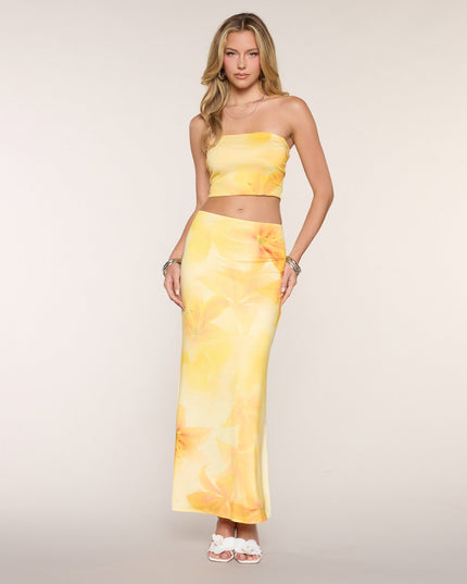Sandy Shores Tropical Floral Crop Top