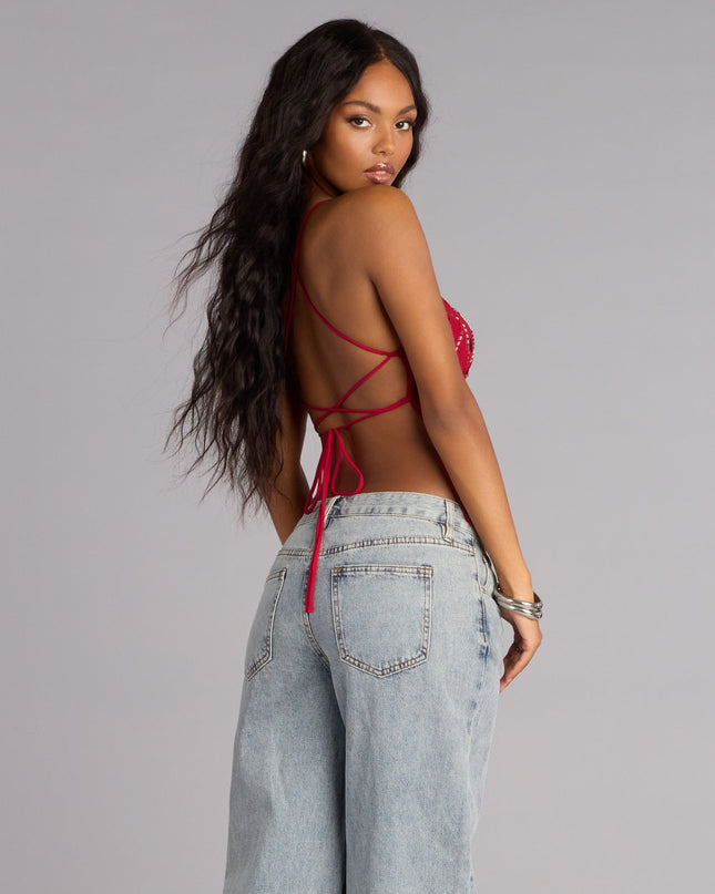 All Eyes On You Sequin Floral Top