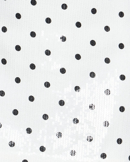 Dot Your Plans Sequin Mini Skirt