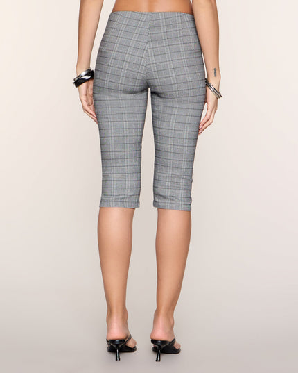Plaid Attitude Mid-Rise Capri Pants
