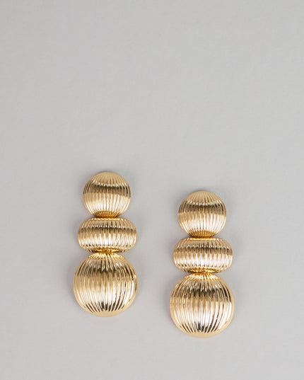 Triple Take Shine Dome Earrings