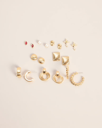 Pick Your Mood Nine-Pack Earrings Set