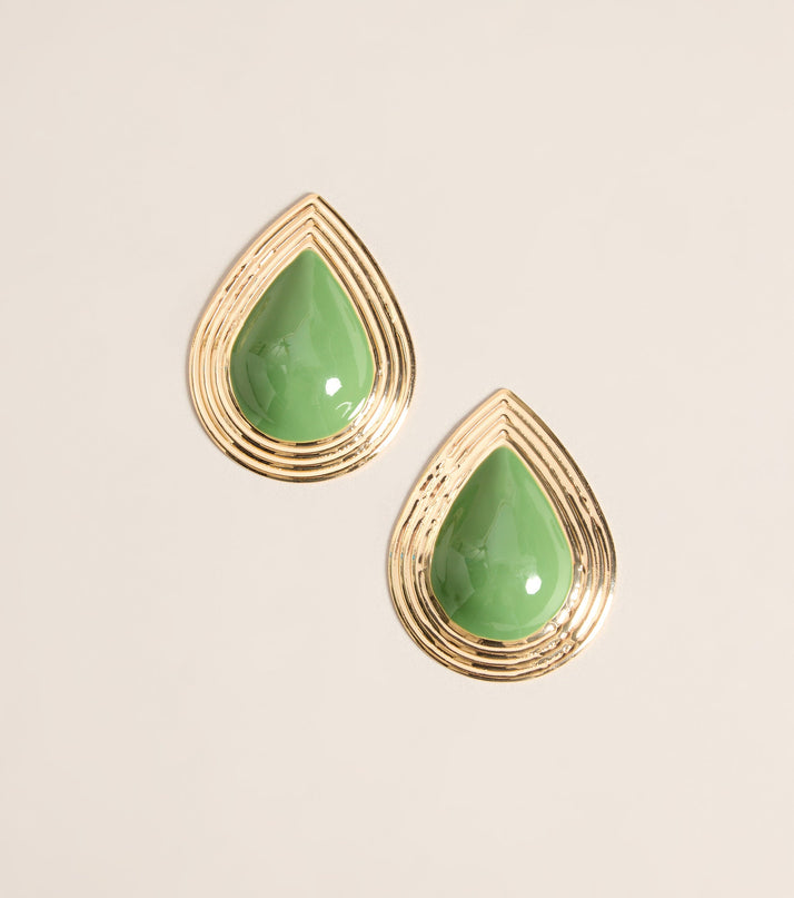 Modern Muse Teardrop Statement Earrings