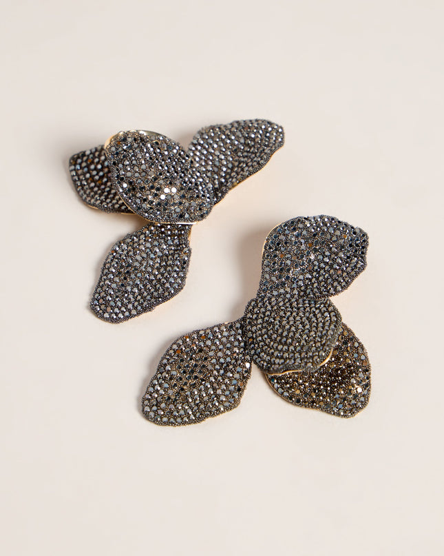 Petal After Petal Rhinestone Statement Earrings