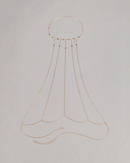 Quiet Luxury Back Chain Body Jewelry