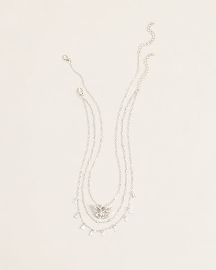 Delicate Drama Butterfly Necklace Set
