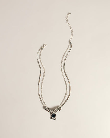 Worth The Close Up Layered Gem Pendant Necklace