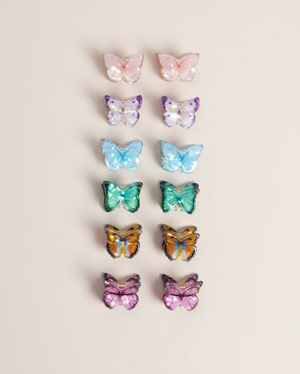 Flutter Around Butterfly Mini Hair Clip Set
