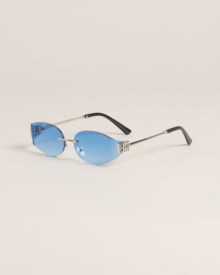 Sleek Attitude Oval Sunglasses