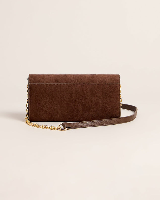 City Stud Suede Studded Crossbody Bag
