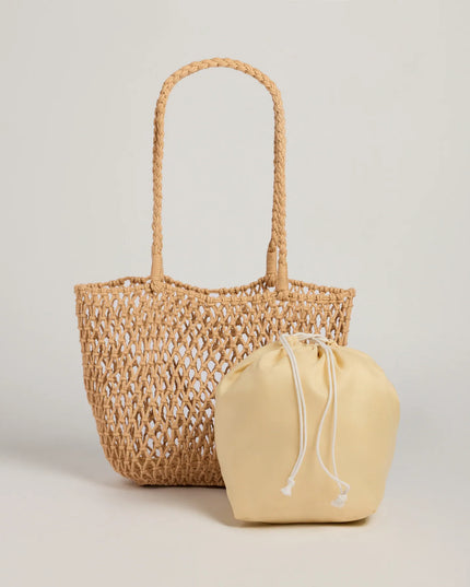 Casual Trendsetter Open Weave Tote Bag