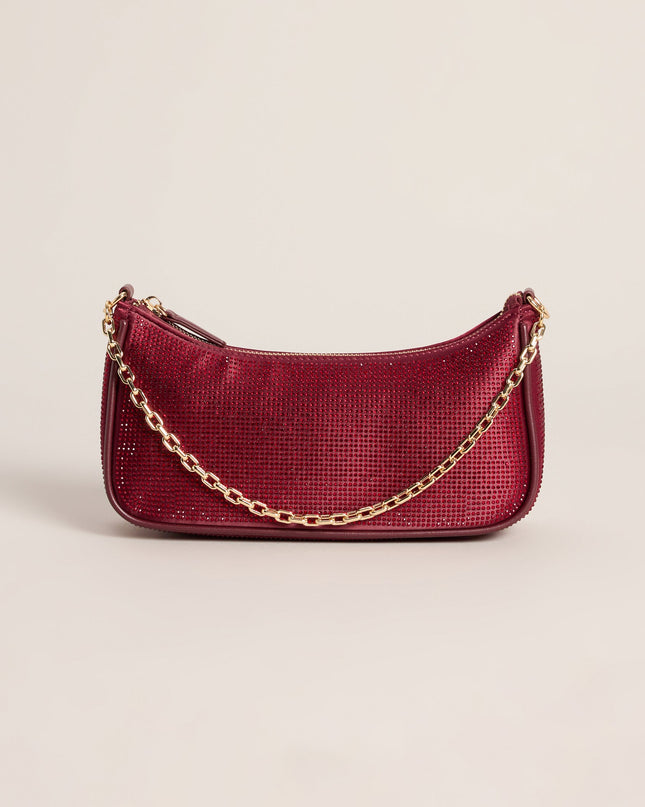 On The List Rhinestone Shoulder Bag