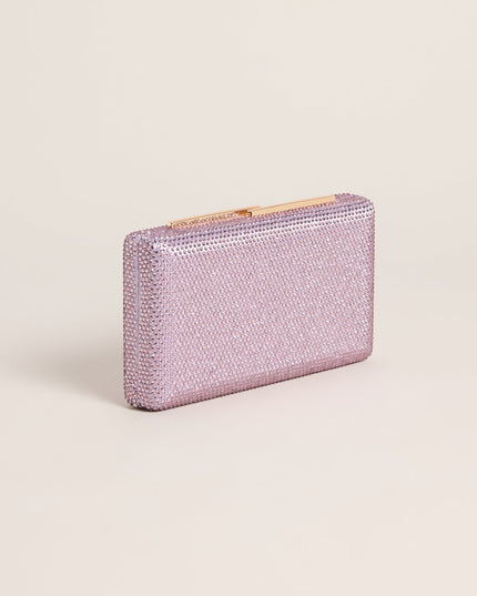 Glamorous Rhinestone Box Clutch