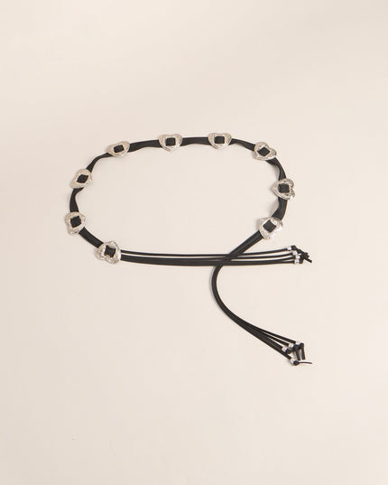 Wild Affair Heart Concho String Belt