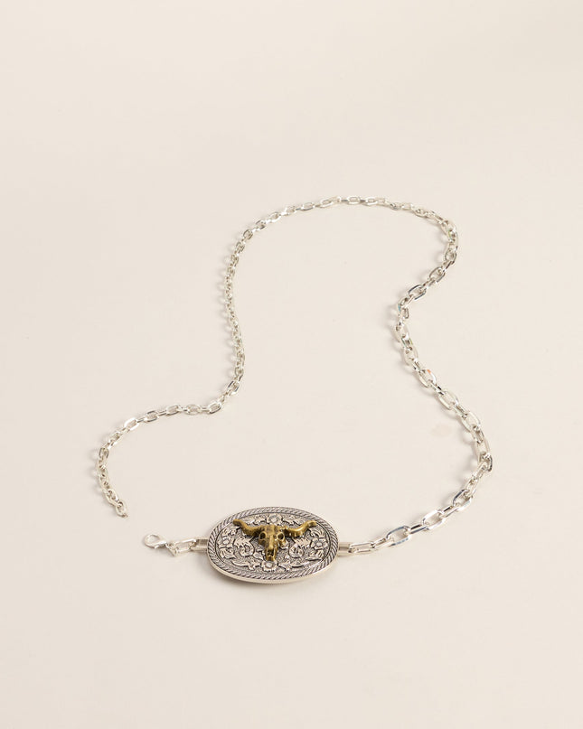 Wild West Longhorn Chain Belt
