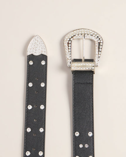Love Struck Rhinestone Heart Belt