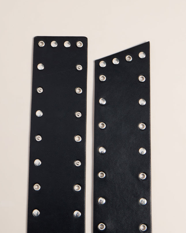 Wild And Free Studded Faux Leather Belt
