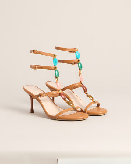 Vacation Goddess Gemstone Stiletto Heels