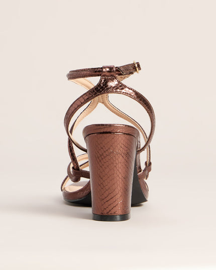 Made You Look Snake Block Heels