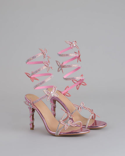 Extra Sparkle Butterfly Spiral Heels
