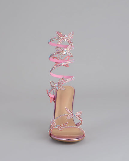 Extra Sparkle Butterfly Spiral Heels
