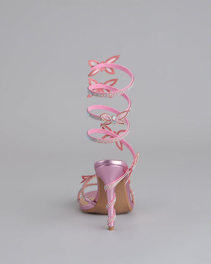 Extra Sparkle Butterfly Spiral Heels