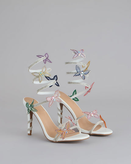 Extra Sparkle Butterfly Spiral Heels