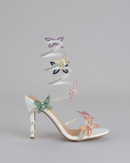 Extra Sparkle Butterfly Spiral Heels