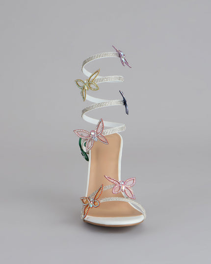 Extra Sparkle Butterfly Spiral Heels