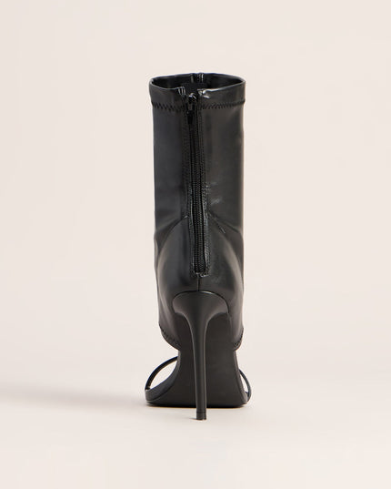Curve Appeal Sock Cutout Stiletto Heels