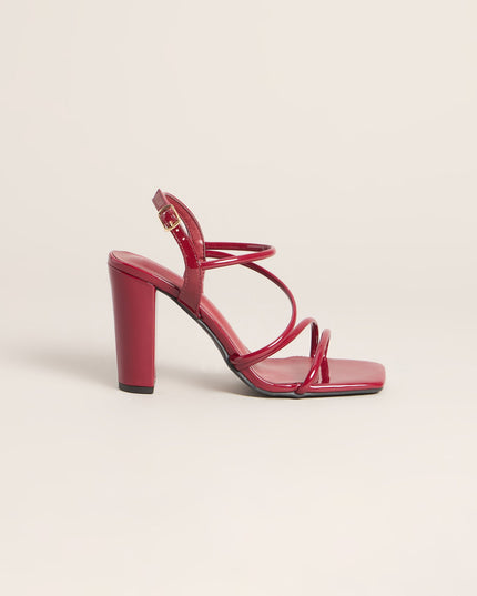 Too Tempting Patent Strappy Heels