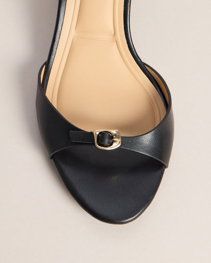 Sleek Little Buckle Kitten Heels