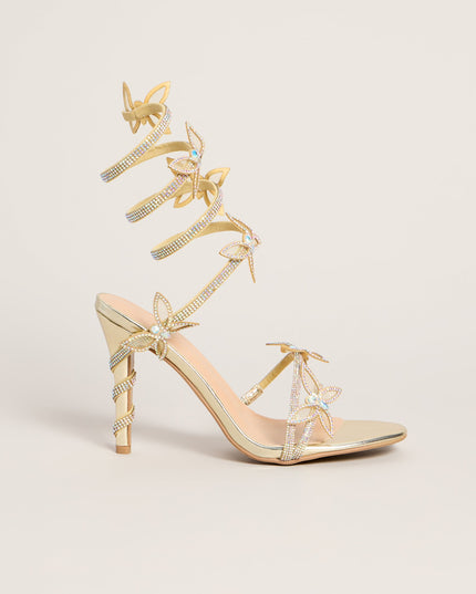 Extra Sparkle Butterfly Spiral Heels