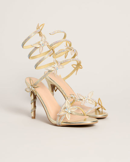 Extra Sparkle Butterfly Spiral Heels