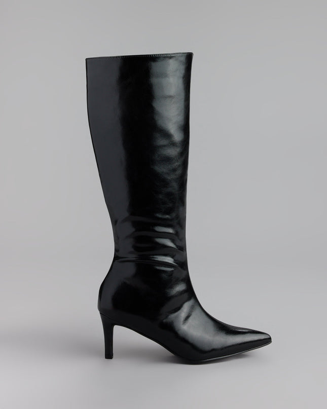Style made simple with the Sleek Stance Faux Leather Stiletto Boots, trendy women’s shoes that take your outfit from basic to bold in one step.