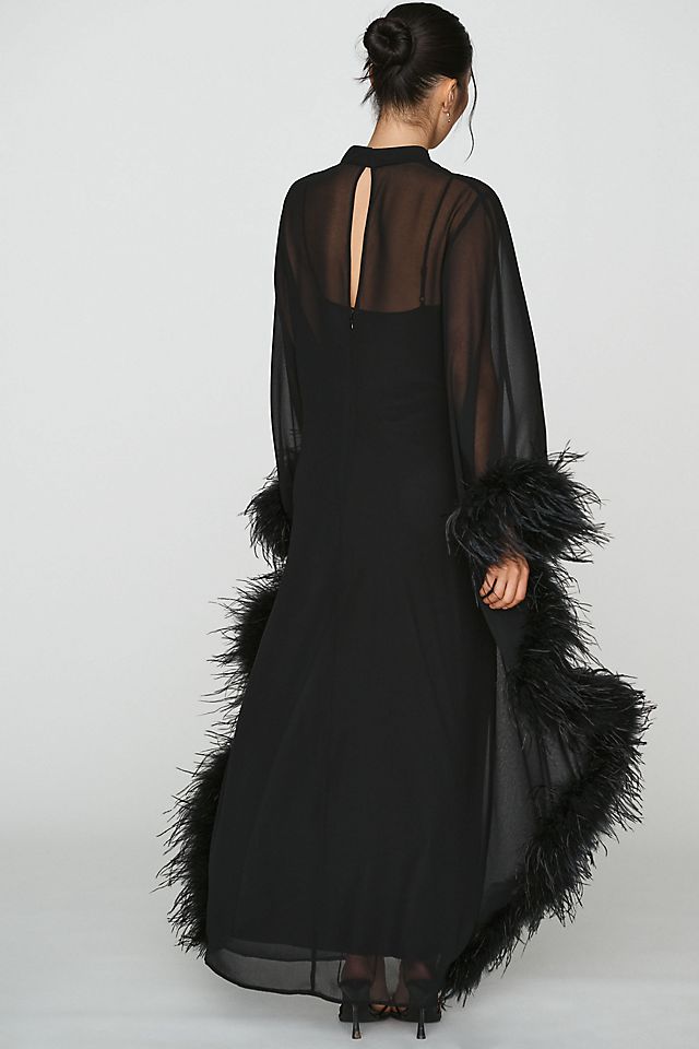 Hutch Feathered Women's Maxi Kaftan