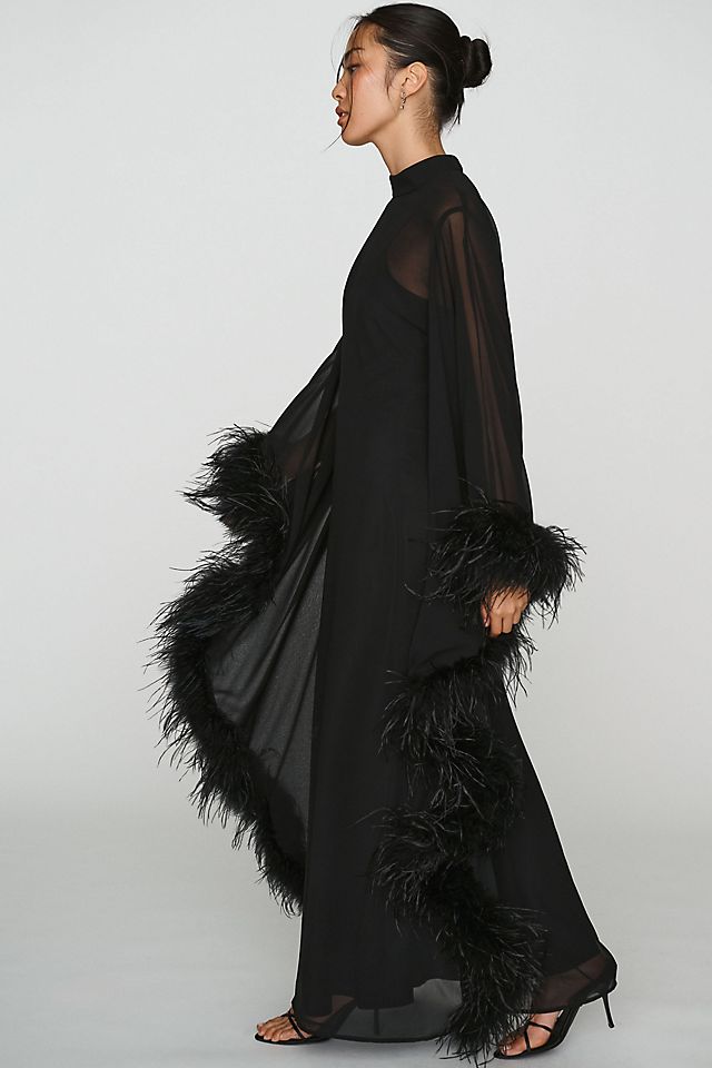 Hutch Feathered Women's Maxi Kaftan